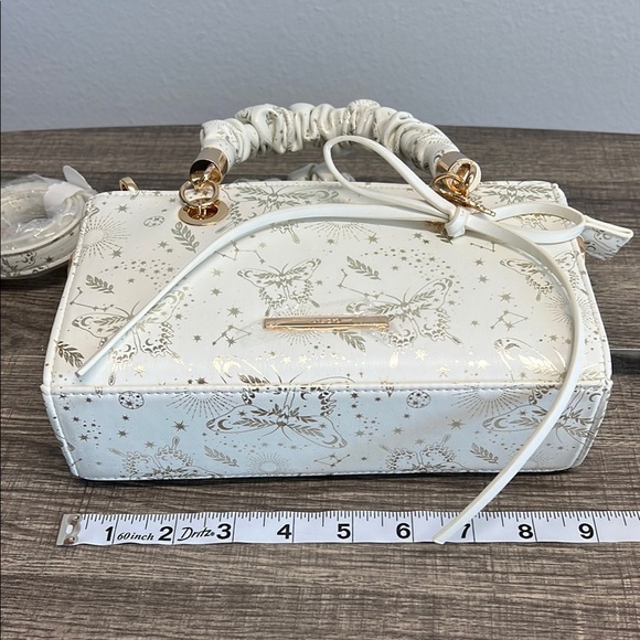 Aldo | Gold Shimmery Mini Bag with Charm & Crossbody Strap ✨ - Picture 12 of 14